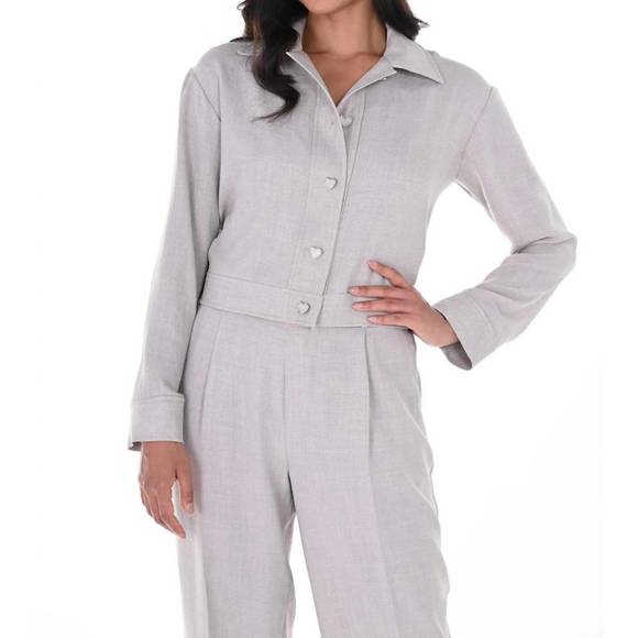 NEW FRANK LYMAN grey jacket in grey